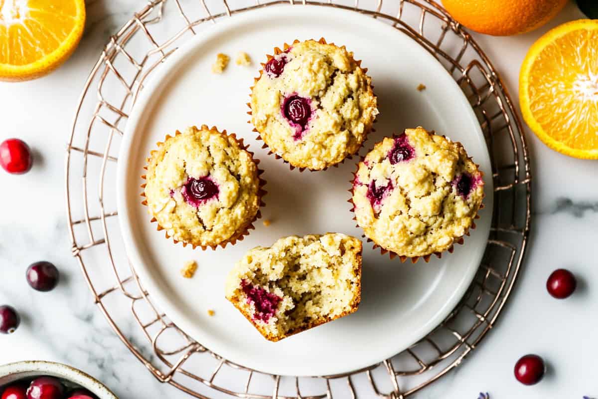 Freshly Baked Cranberry Orange Muffins