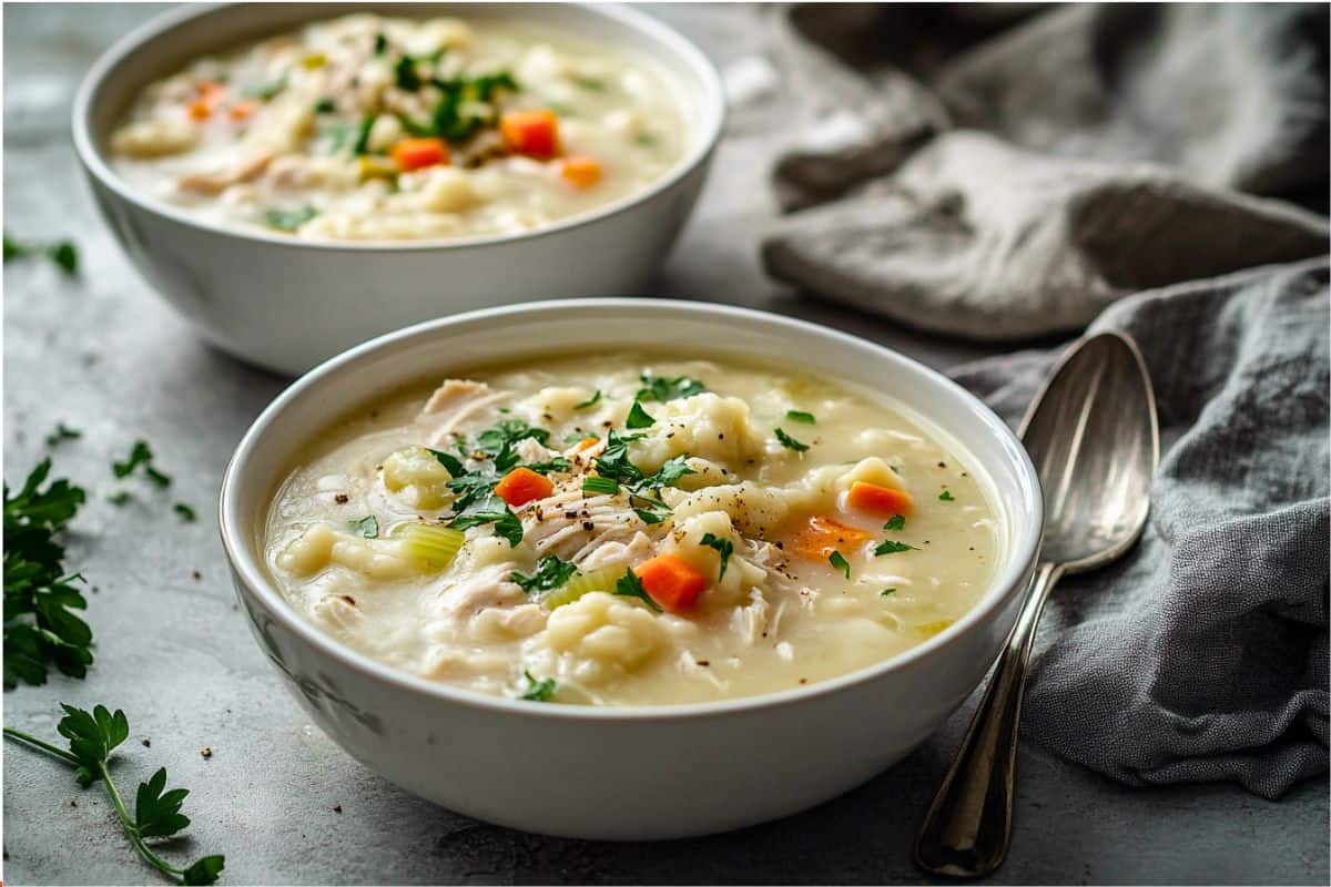 Creamy Crockpot Chicken and Dumplings